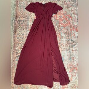 Baltic Born Burgundy Maxi Dress